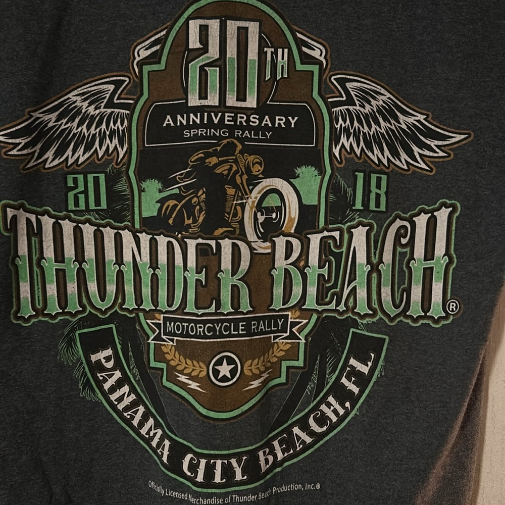 2018 ThunderBeach PCB Bike Rally Mens Short Sleeved Shirt